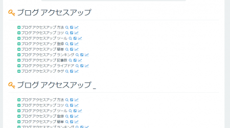 サジェストキーワード
