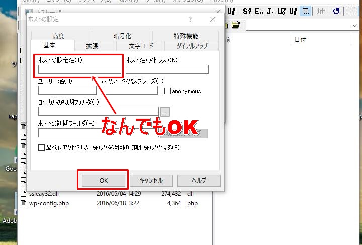 FFFTPインストール