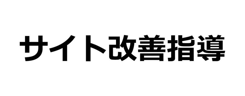 サイト改善指導