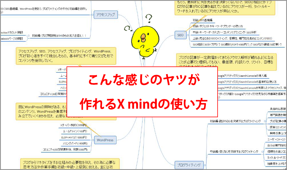 100以上 X マインド 使い方