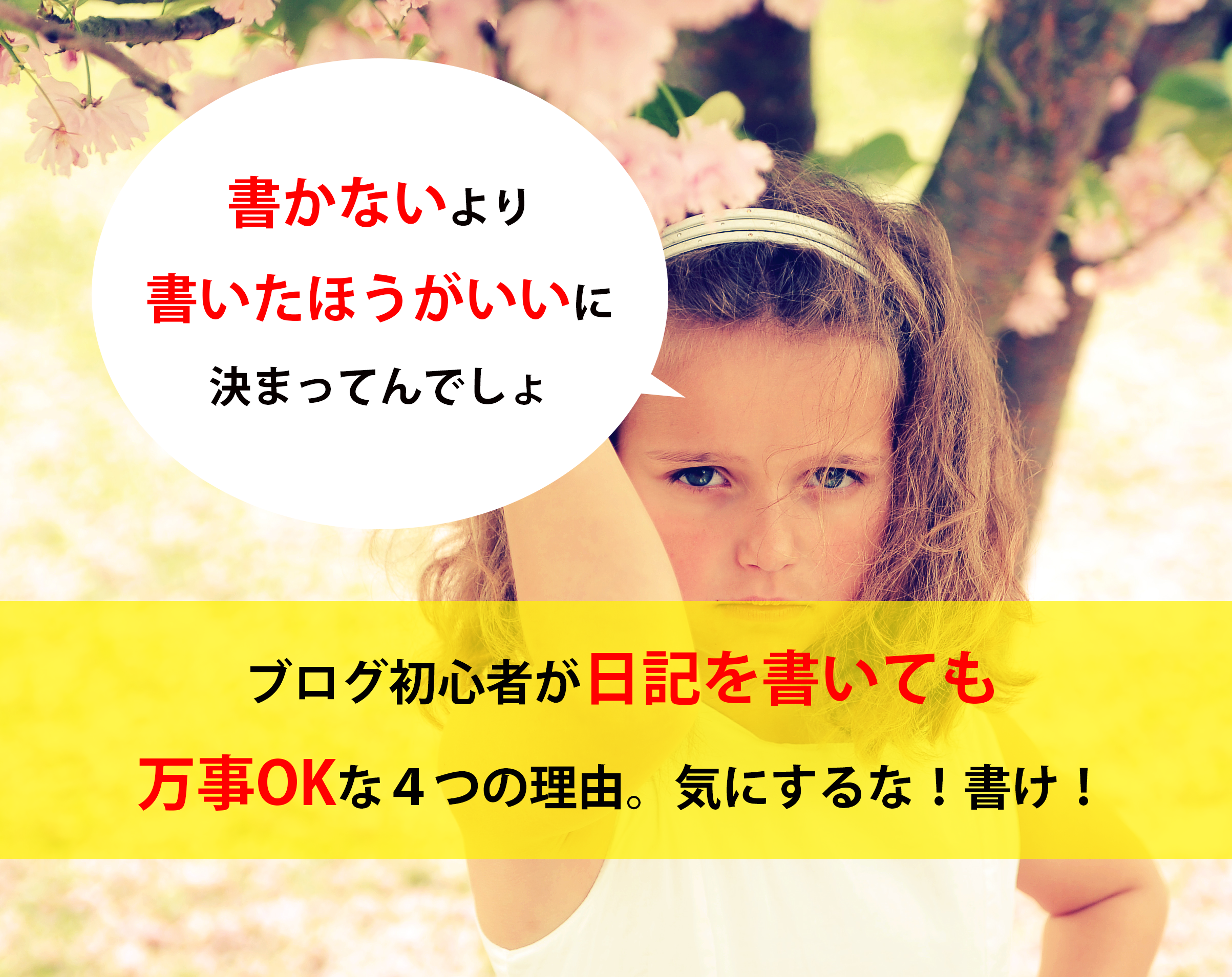 ブログ初心者なら日記を書いても万事okな４つの理由 気にするな 書け ブログ集客実践の書